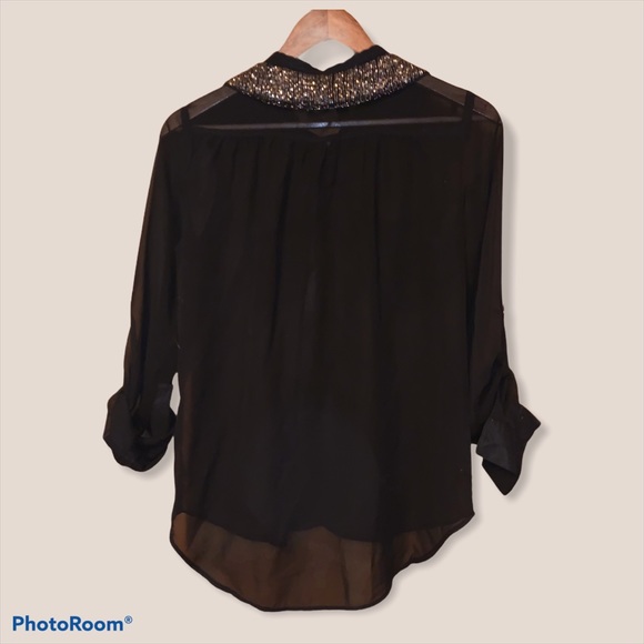 Sheer Button Up - Picture 2 of 4